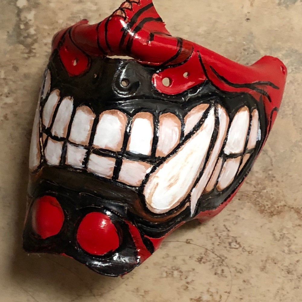 Handmade leather mask for riding or covid19